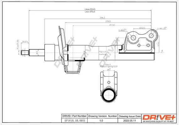 Drive+ DP1610100051 Амортизатор
