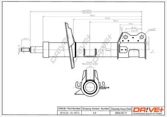 Drive+ DP1610100075 Амортизатор