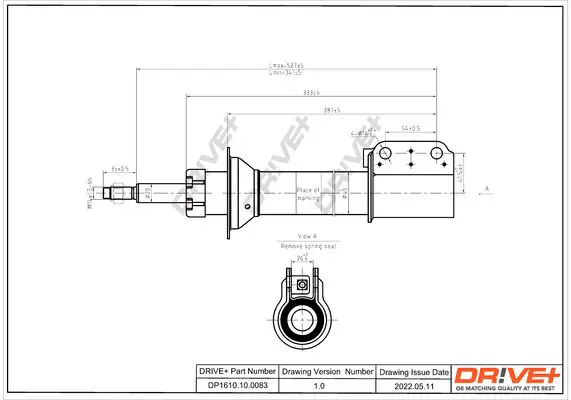 Drive+ DP1610100083 Амортизатор
