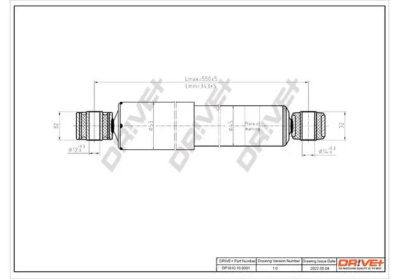 Drive+ DP1610100091 Амортизатор