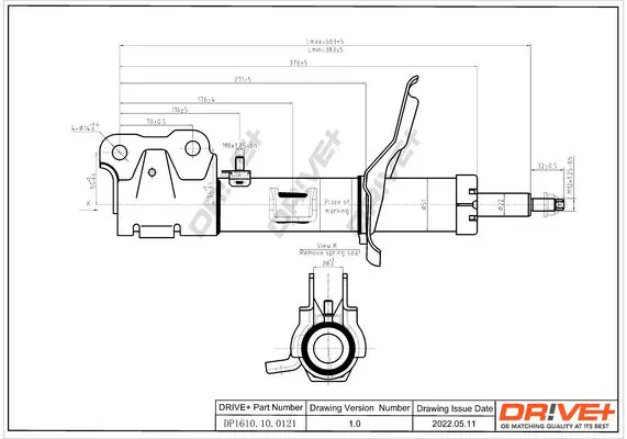 Drive+ DP1610100121 Амортизатор