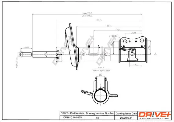 Drive+ DP1610100125 Амортизатор