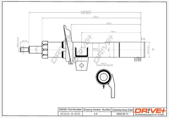 Drive+ DP1610100152 Амортизатор