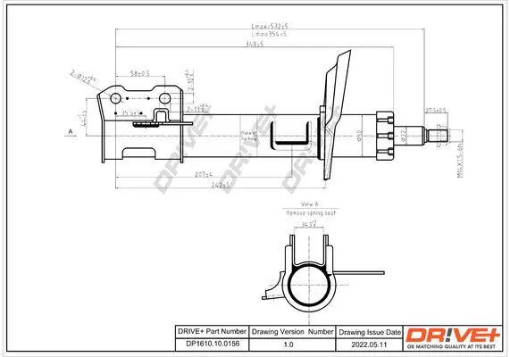 Drive+ DP1610100156 Амортизатор