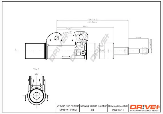 Drive+ DP1610100172 Амортизатор