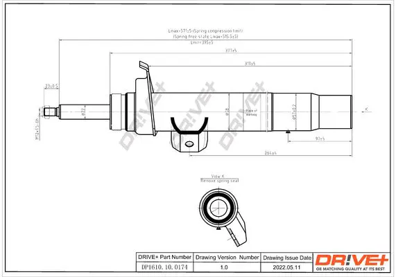 Drive+ DP1610100174 Амортизатор