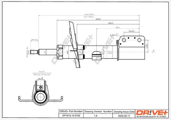 Drive+ DP1610100192 Амортизатор