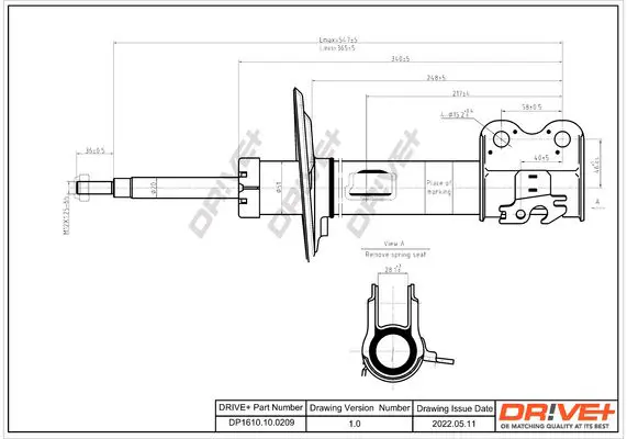 Drive+ DP1610100209 Амортизатор