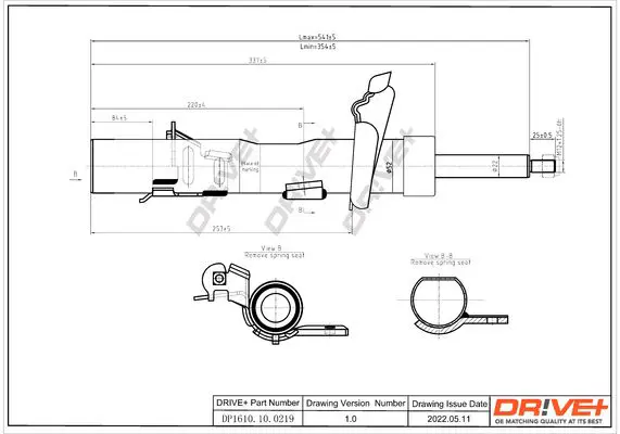 Drive+ DP1610100219 Амортизатор