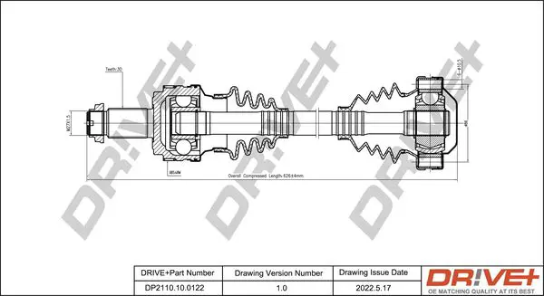 Drive+ DP2110100122 Приводной вал