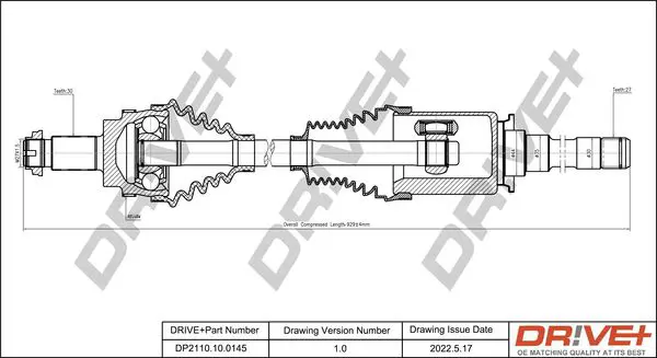Drive+ DP2110100145 Приводной вал