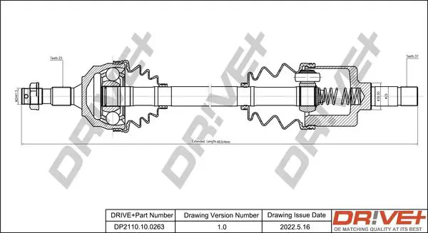 Drive+ DP2110100263 Приводной вал