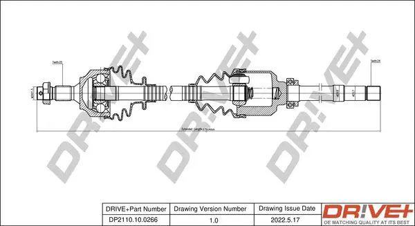 Drive+ DP2110100266 Приводной вал