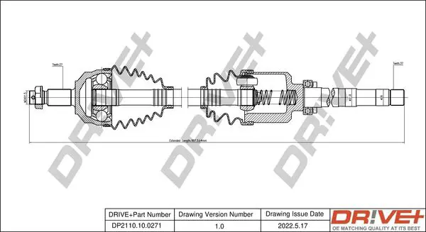 Drive+ DP2110100271 Приводной вал