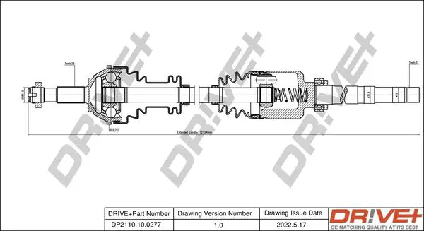 Drive+ DP2110100277 Приводной вал