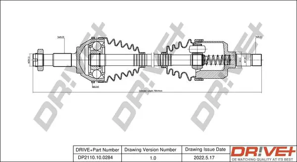 Drive+ DP2110100284 Приводной вал