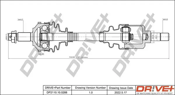 Drive+ DP2110100288 Приводной вал