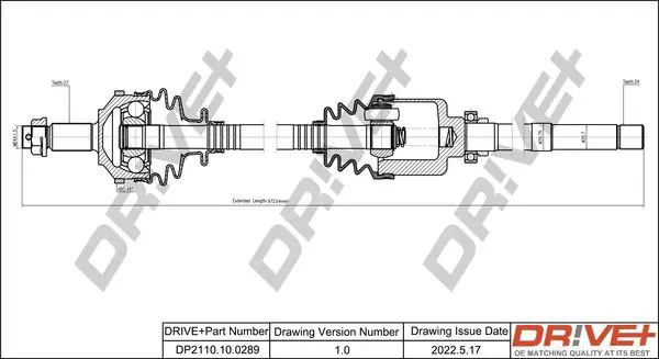Drive+ DP2110100289 Приводной вал