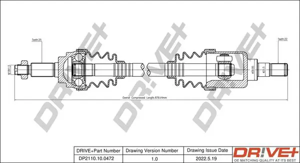 Drive+ DP2110100472 Приводной вал