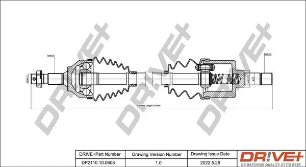 Drive+ DP2110100608 Приводной вал