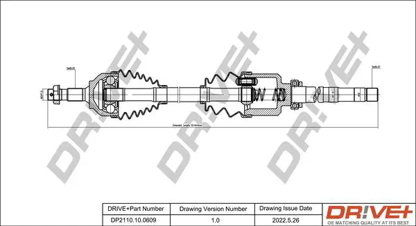 Drive+ DP2110100609 Приводной вал