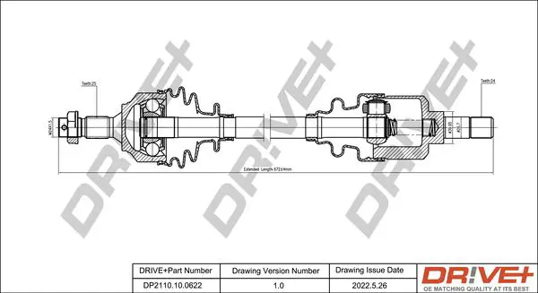 Drive+ DP2110100622 Приводной вал