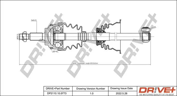 Drive+ DP2110100773 Приводной вал