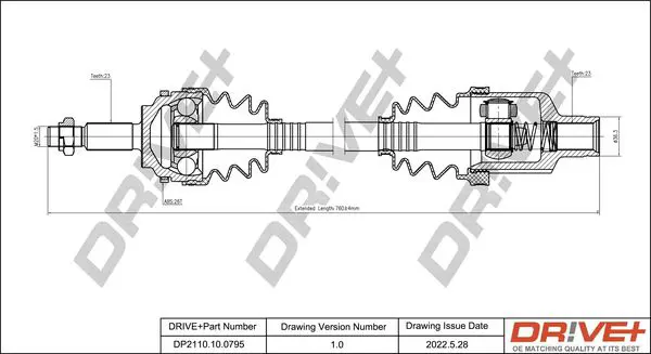 Drive+ DP2110100795 Приводной вал