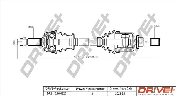 Drive+ DP2110100920 Приводной вал