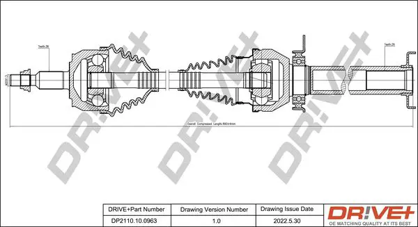 Drive+ DP2110100963 Приводной вал