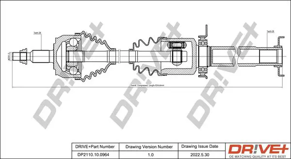 Drive+ DP2110100964 Приводной вал