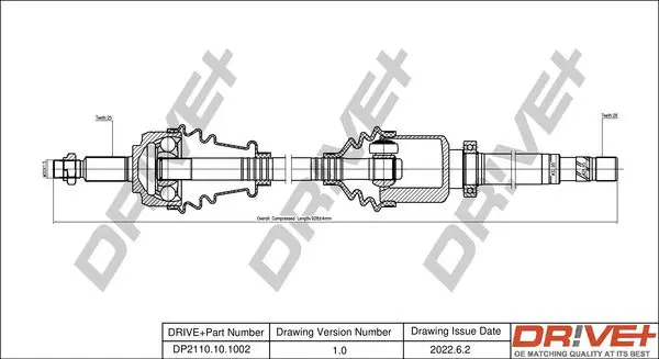 Drive+ DP2110101002 Приводной вал