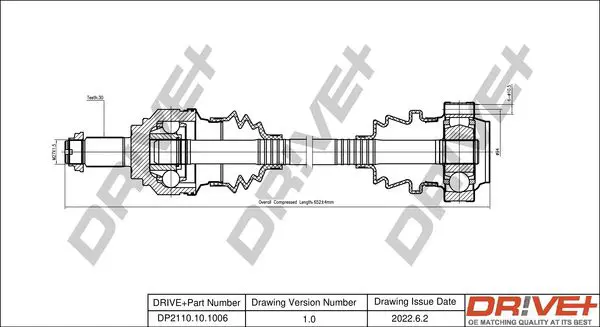 Drive+ DP2110101006 Приводной вал