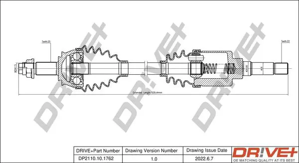 Drive+ DP2110101762 Приводной вал