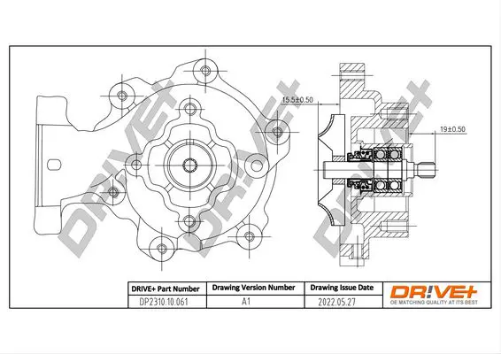 Drive+ DP231010061 Водяной насос, охлаждение