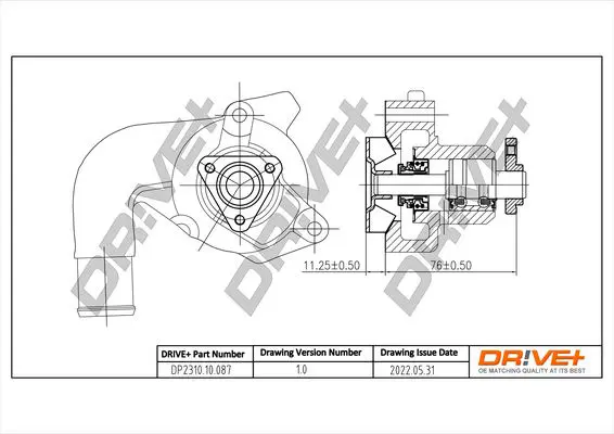Drive+ DP231010087 Водяной насос, охлаждение