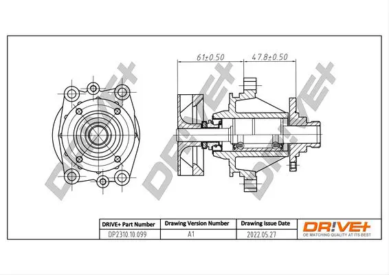 Drive+ DP231010099 Водяной насос, охлаждение