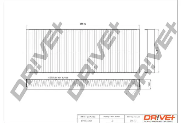 DP1110120003 Фильтр, воздух во внутренном