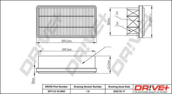 Drive+ DP1110100483 Воздушный фильтр