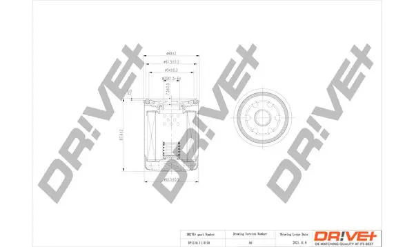 Drive+ DP1110110110 Масляный фильтр