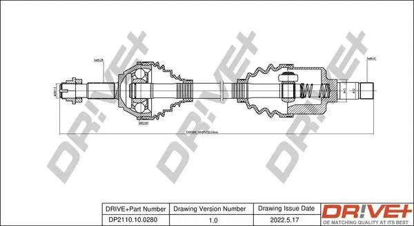 Drive+ DP2110100280 Приводной вал