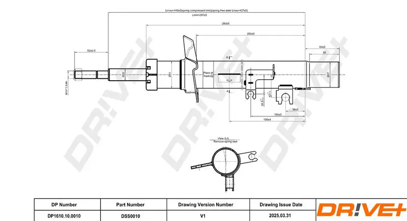 Drive+ DP1610100010 Амортизатор