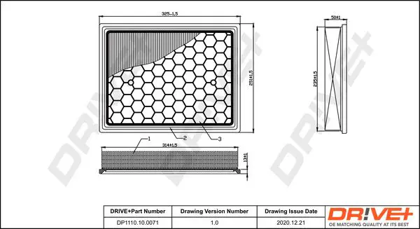 Drive+ DP1110100071 Воздушный фильтр