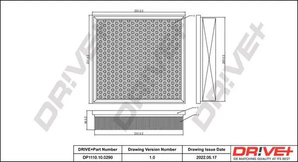 Drive+ DP1110100290 Воздушный фильтр