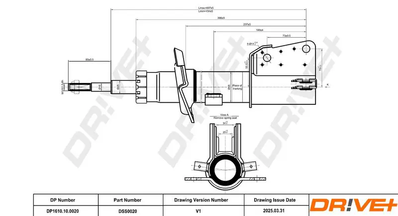 Drive+ DP1610100020 Амортизатор