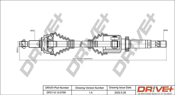 Drive+ DP2110100799 Приводной вал