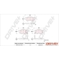 DP1010101105 Комплект тормозных колодок,