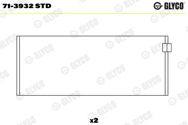 71-3932 STD вкладыш шатунный