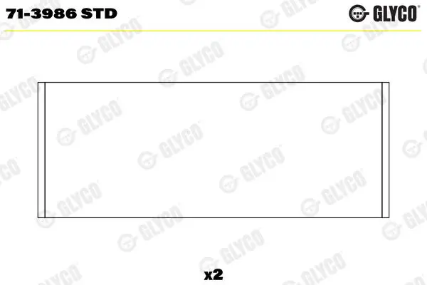 71-3986 STD Вкладыши шатунные
