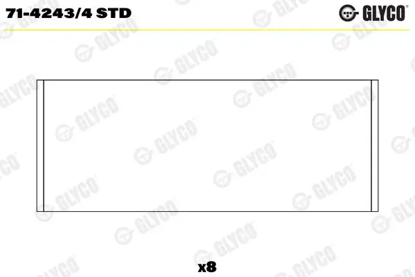 71-4243/4 STD Вкладыши ДВС шатунные (к т)